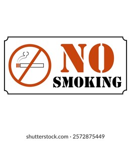 Professionally designed no smoking icon illustration on white background