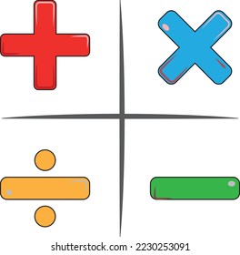 Professionally drawn vector mathematics signs on a white background - Powered by Shutterstock - Get 15% off with code: PIKWIZARD15