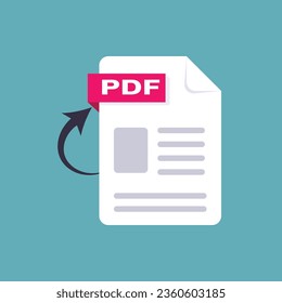 Icono de archivo PDF ilustrado profesionalmente