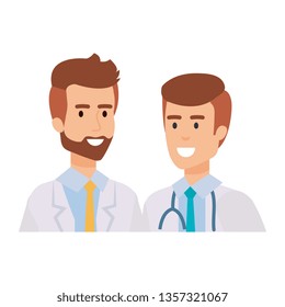 professionals doctors avatars characters