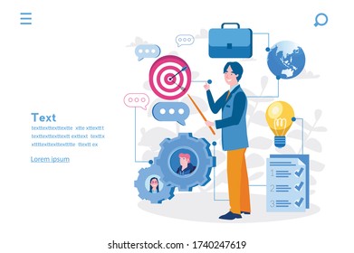Professionals roles, Vector illustration for web banner, infographics, mobile. find a job