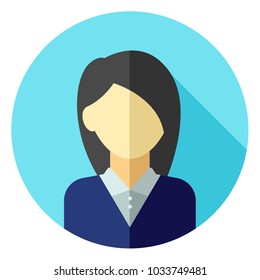 Professions  avatar icon - manager. Professional People Avatar Icon on color round. vecor illustration on white background.