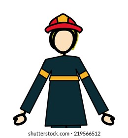 Professions design over white background, vector illustration