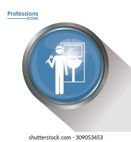 Professions digital design, vector illustration eps 10