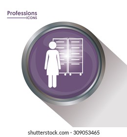Professions digital design, vector illustration eps 10