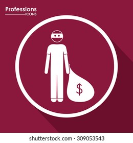 Professions digital design, vector illustration eps 10