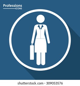 Professions digital design, vector illustration eps 10