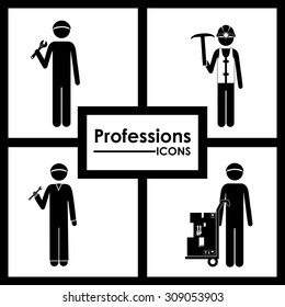 Professions digital design, vector illustration eps 10