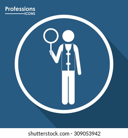 Professions digital design, vector illustration eps 10