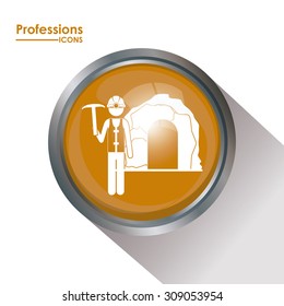Professions digital design, vector illustration eps 10