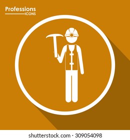 Professions digital design, vector illustration eps 10