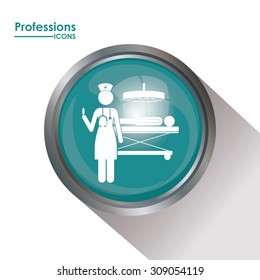 Professions digital design, vector illustration eps 10