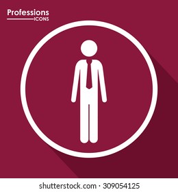 Professions digital design, vector illustration eps 10