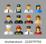 Professions Vector Flat Icons 