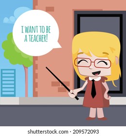 Professions Vector Girls