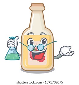 Professor apple cider isolated with the mascot