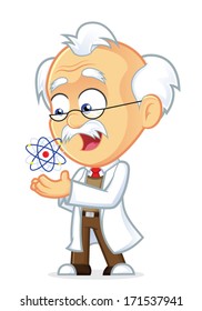 Professor with an Atom