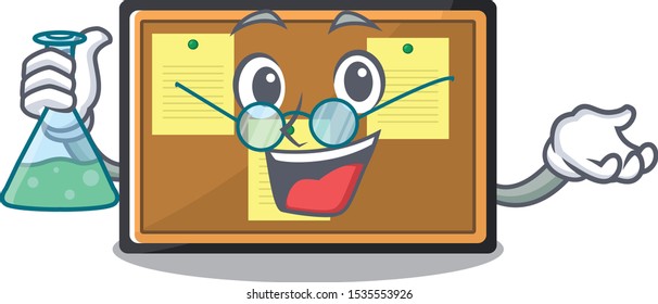 Professor bulletin board stuck to wall character