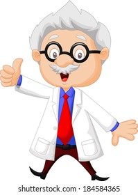 Professor cartoon thumb up