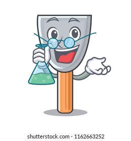 Professor character putty knife isolated