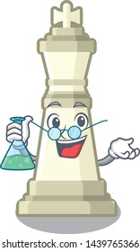 Professor chess king on a the mascot