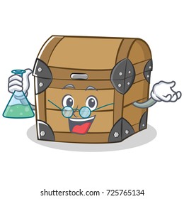 Professor chest character cartoon style