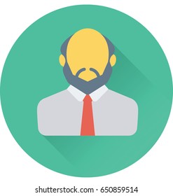 Professor Colored Vector Icon