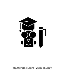 professor concept line icon. Simple element illustration.professor concept outline symbol design.