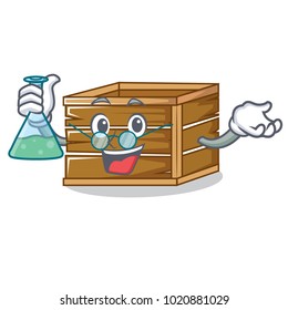 Professor crate character cartoon style