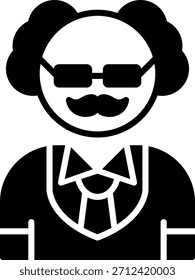 Professor Kreatives Vektorsymbol-Design