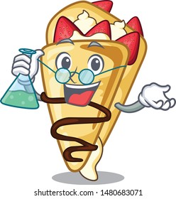 Professor crepe with in the cartoon shape