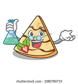Professor crepe character cartoon style
