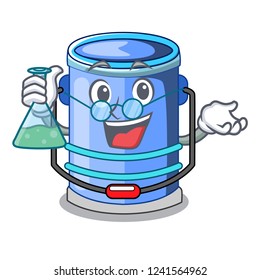 Professor cylinder bucket Isometric of for mascot