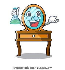 Professor dressing table character cartoon