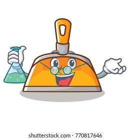 Professor dustpan character cartoon style