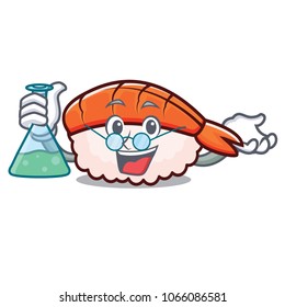 Professor ebi sushi character cartoon