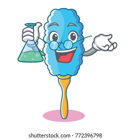 Professor feather duster character cartoon
