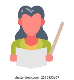 Profesor Flat Icons, Ilustración vectorial