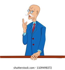 Professor giving a lecture