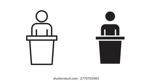 Professor icon template color editable. for graphic and web design.