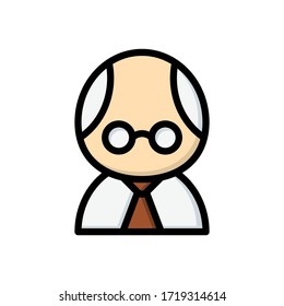 professor icon vector graphic for any business