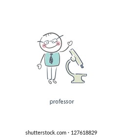 Professor. Illustration.