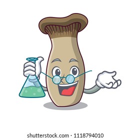 Professor king trumpet mushroom character cartoon