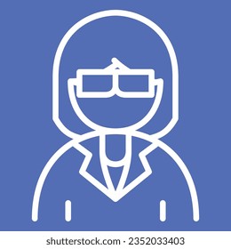 Professor laboratory science icon logo
