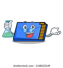 Professor memory card character cartoon