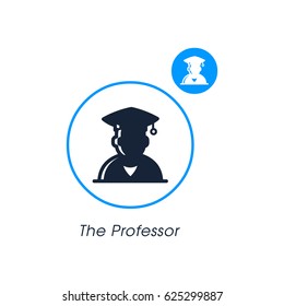 the professor. modern website icon