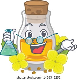 Professor mustard oil isolated with the character