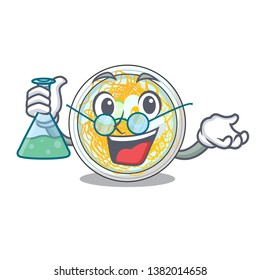 Professor naengmyeon is served in cartoon bowl
