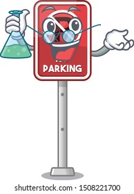 Professor no parking isolated in the mascot