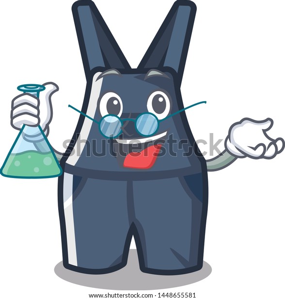 Professor Overalls Character Shape Stock Vector Royalty Free Professor Overalls Character Shape 600w 1448655581